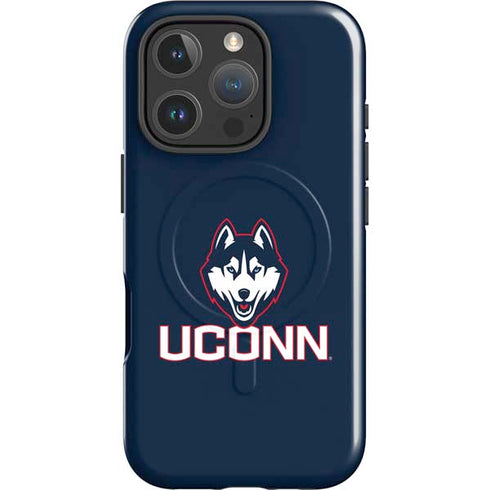 University of Connecticut UConn Logo iPhone 16 Pro Magsafe Impact Case